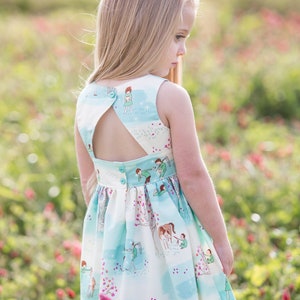 Birmingham Dress and Top PDF Sewing Pattern, including sizes 12 months - 14 years, Girls Dress Pattern, Summer Dress Pattern