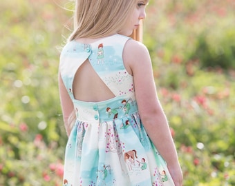 Birmingham Dress and Top PDF Sewing Pattern, including sizes 12 months - 14 years, Girls Pattern