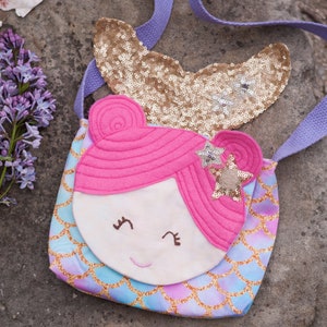 Coralie and Caspian Satchel Patron de couture PDF, Patron de sac sirène, Patron de sac pour enfant, Patron de sacoche