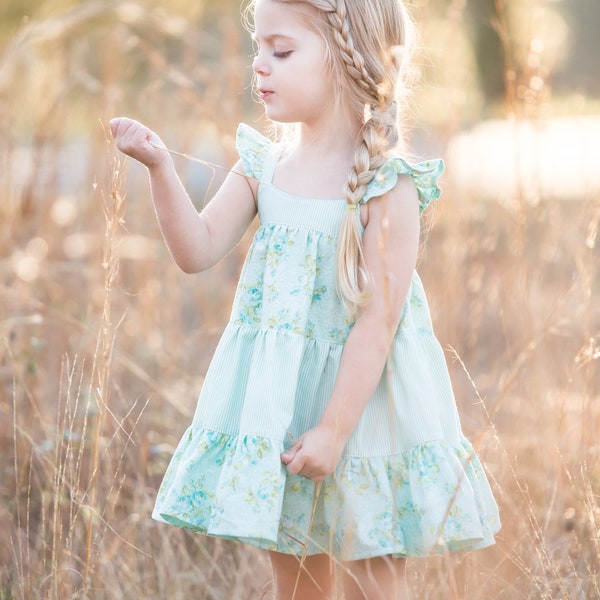 Brunswick Dress and Top  PDF Sewing Pattern, including sizes 12 months - 14 years, Girls Dress Pattern, Top Pattern