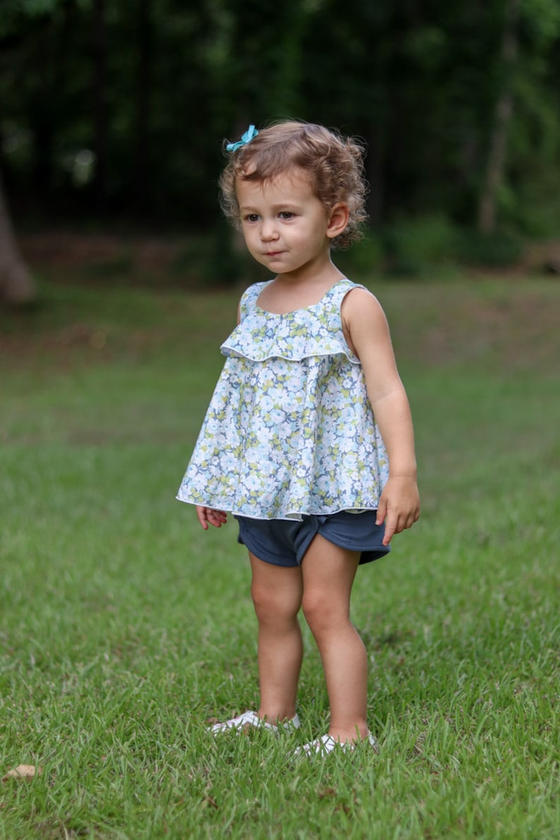 Abilene Baby Dress and Top PDF Sewing Pattern, including sizes Newborn 4 years, Baby Dress Pattern, Baby Top image 10