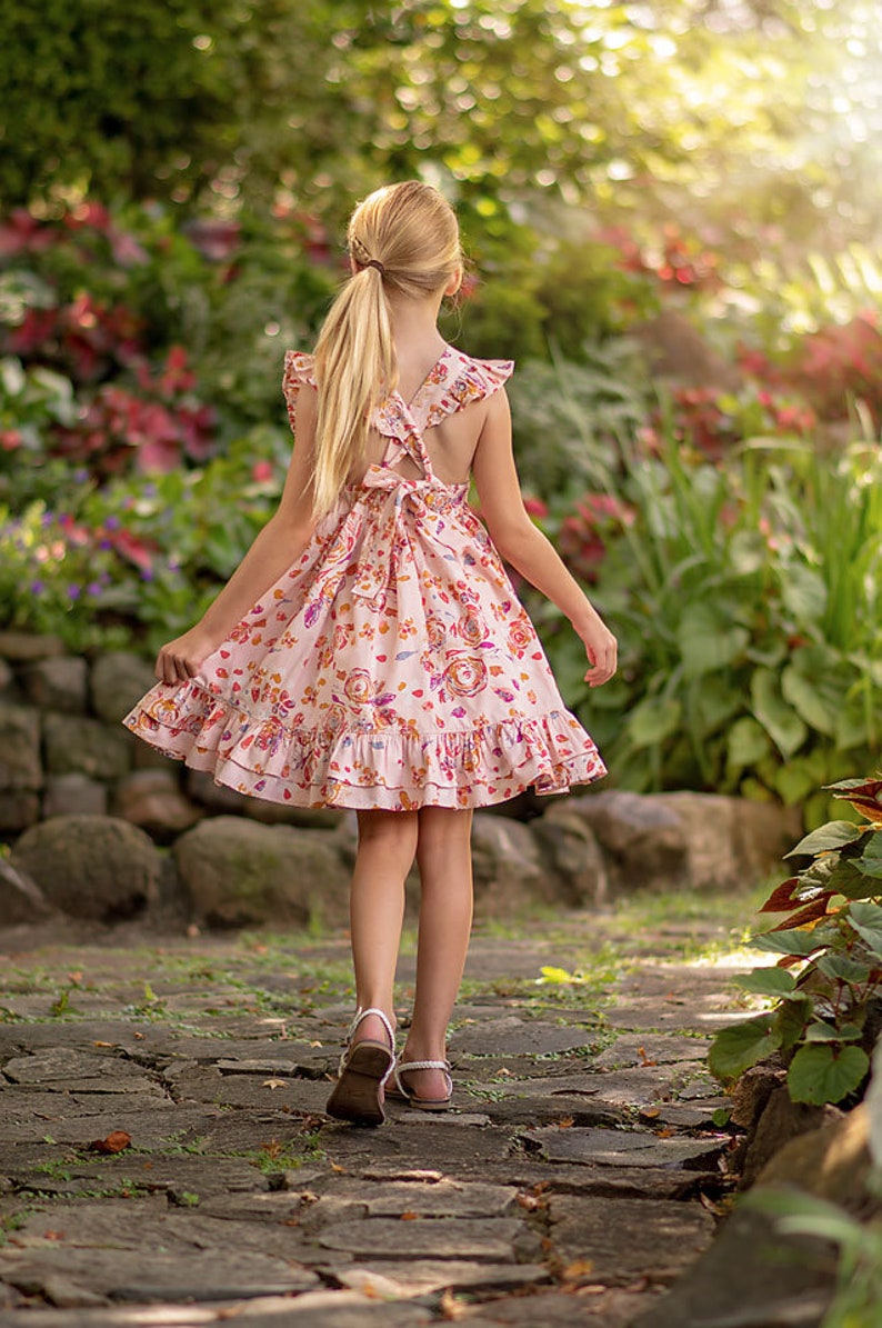 Bellevue Dress PDF Sewing Pattern, including sizes 12 months 14 years, Girls Dress Pattern image 5