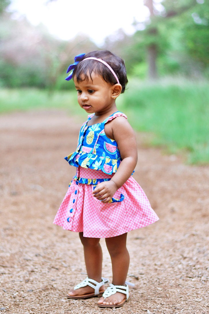 Kendall Baby Skirt PDF Sewing Pattern, including sizes newborn - 4 years, Pattern for Babies