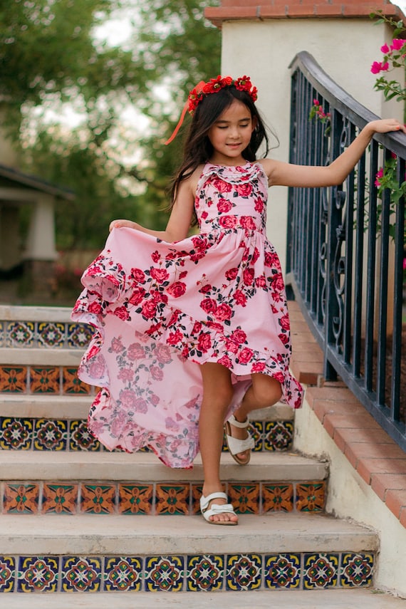 Edessa Dress and Top PDF Sewing Pattern, Including Sizes 12 Months - 14  Years, Maxi Dress, High-low Dress, Girls Dress Pattern - Etsy