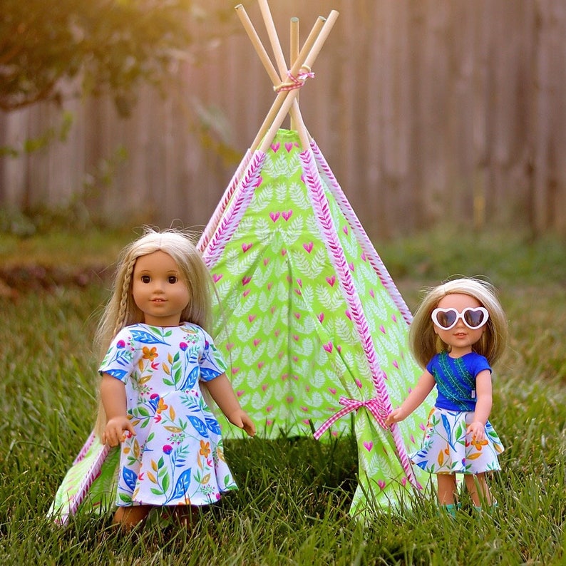 Mini Doll Size Tent PDF Sewing Pattern Kids Pattern Etsy