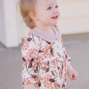 Bloomington Baby Dress, Tunic and Romper PDF Sewing Pattern, including sizes Newborn 4 years, Baby Girl Dress, Baby Romper Pattern image 6