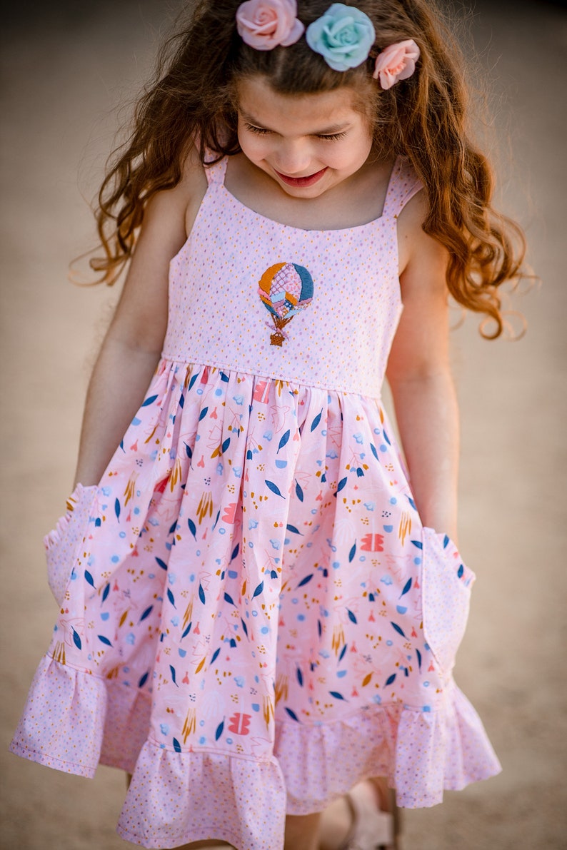 Emilia Dress PDF Sewing Pattern, including sizes 12 months 14 years, Dress Pattern for Children image 10