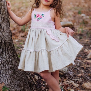 Carmelo Dress PDF Sewing Pattern, including sizes 12 months 14 years, Girls Dress Pattern image 5