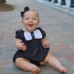 Glasgow Baby Romper PDF Sewing Pattern, including sizes Newborn - 4 years, Baby Romper, Short Sleeve Romper, Long Sleeve Romper