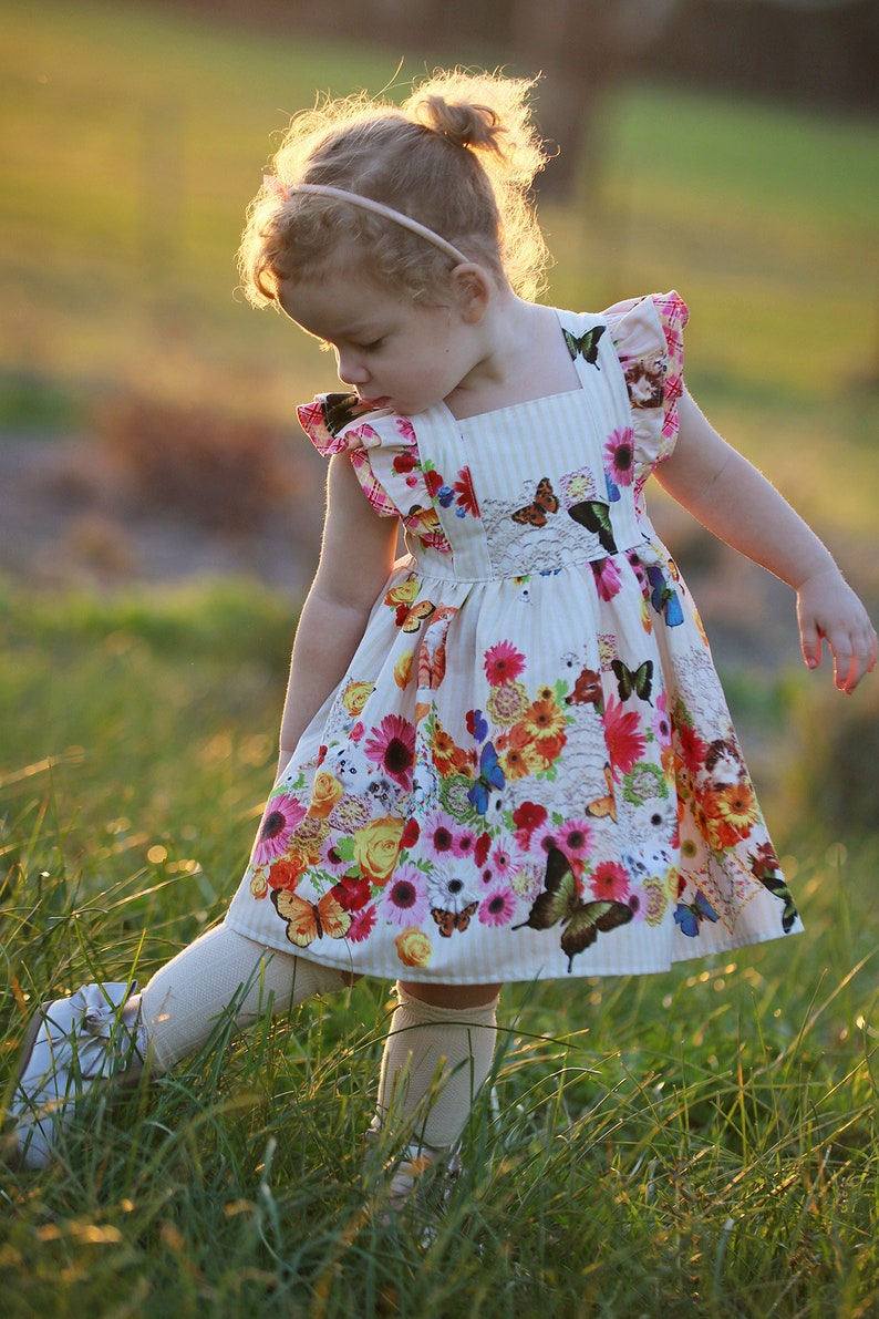 Bellevue Dress PDF Sewing Pattern, including sizes 12 months 14 years, Girls Dress Pattern image 3