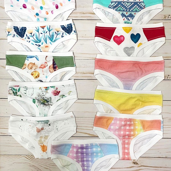 Castella Underwear PDF Sewing Pattern, including sizes 12 months - 14 years, Unisex Underwear Pattern, Knit Pattern