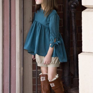 Newport Bubble Shorts PDF-sömnadsmönster, inklusive storlekar 12 månader - 14 år, flickmönster