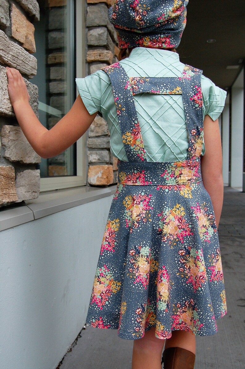 Vancouver Suspender Skirt PDF Sewing Pattern Including Sizes Etsy