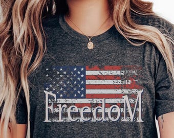 USA Freedom Ready To Press DTF, Retro American Flag DTF Transfer, Patriotic Iron-on, Usa 250 Years Tee, T-shirt Transfer