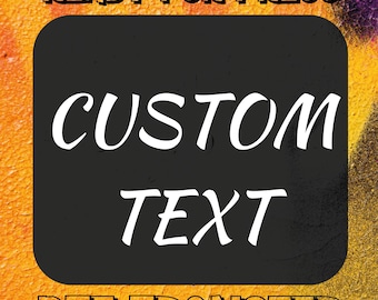Custom Text DTF Transfer: Ready To Press Iron-On
