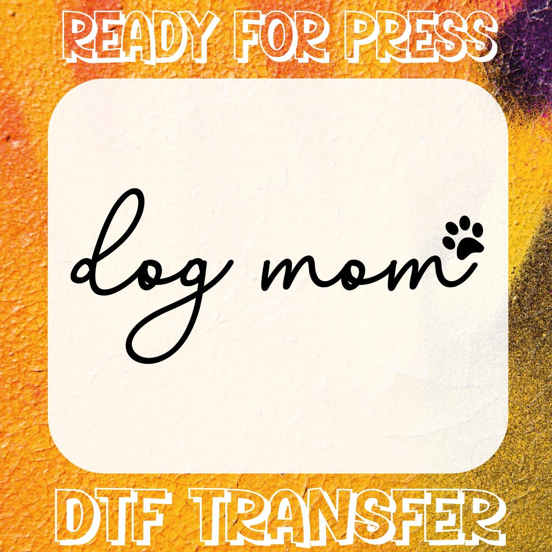 Retro Dog Mama DTF Transfer, Lover Shirt Graphic, Ready to Press Heat ...