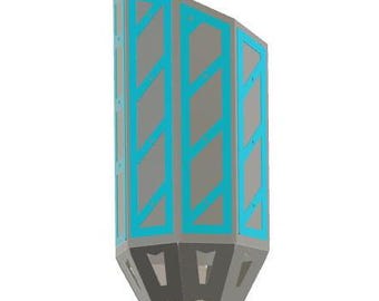 10cm bis 20cm Oktagon Endspitze DXF