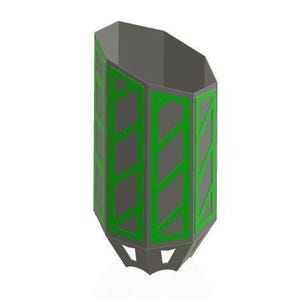 3&quot; to 8&quot; Octagon Exhaust Tip DXF