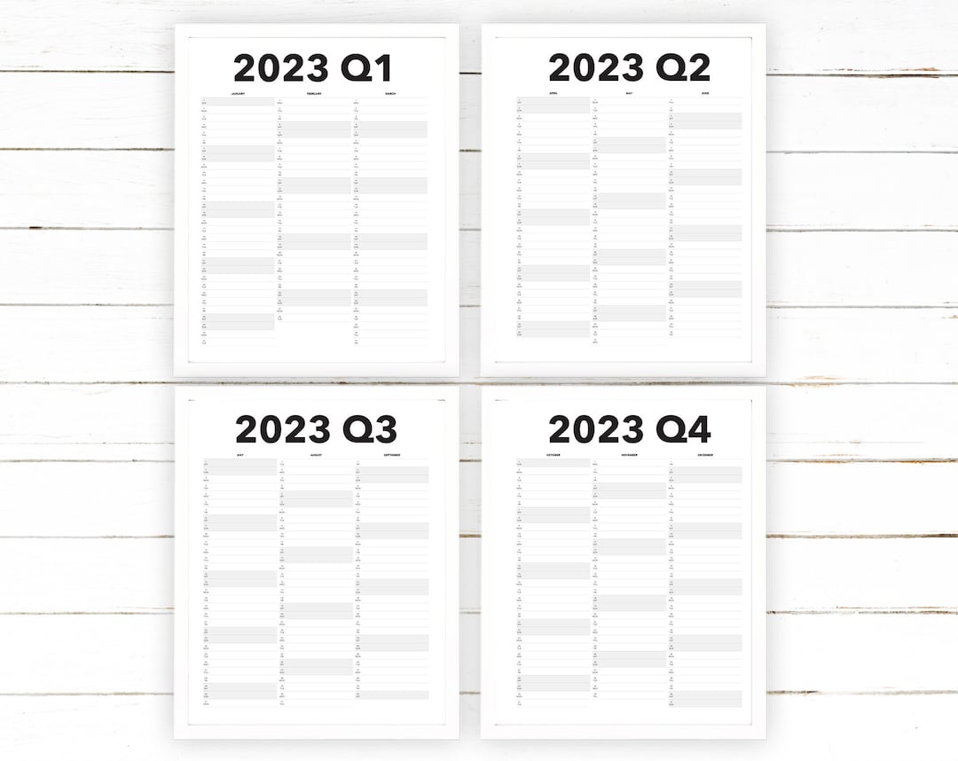 calendario-trimestrale-2023-stampabile-visualizzazione-anno-etsy-italia