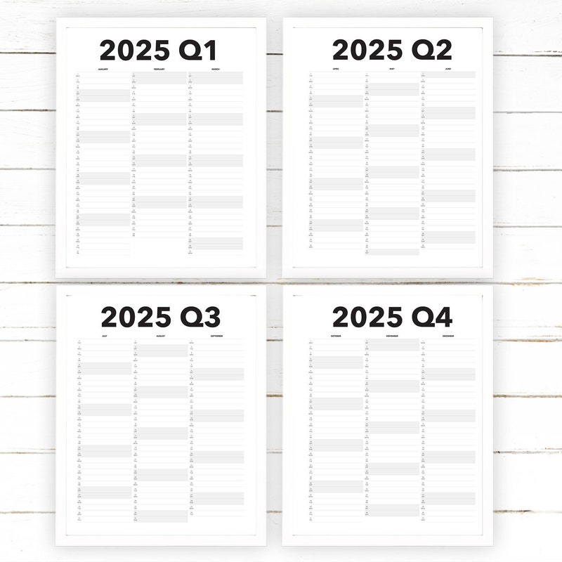 Extra Large 2025 Wall Calendar Etsy