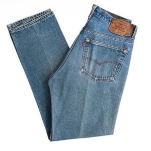 W34 L33" Levi's 501xx 90s USA vintage jeans (34" measured waist = womens denim size 31/32)