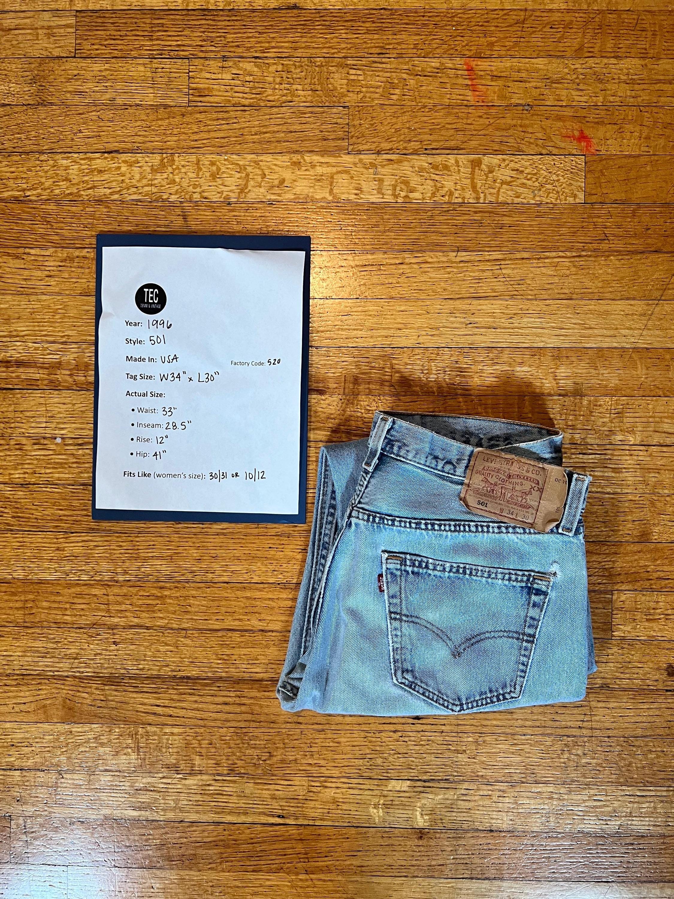 Levis 501 W36 L30 - Etsy