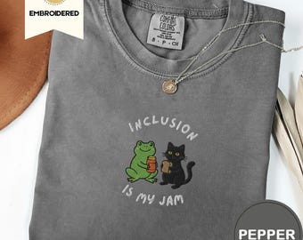 Gestickte Inklusion ist mein Jam Comfort Colors Shirt, SPED Lehrer Geschenk