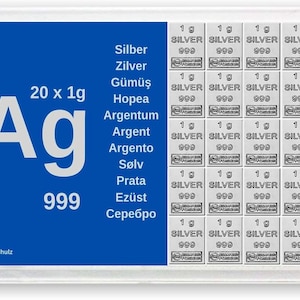 Goldschulz Silberbarren 20g 20 Gramm Motivbox - Geschenk + Echtheitszertifikat