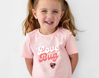Toddler Love Bug T-shirt: Valentine's Day Girl's Shirt