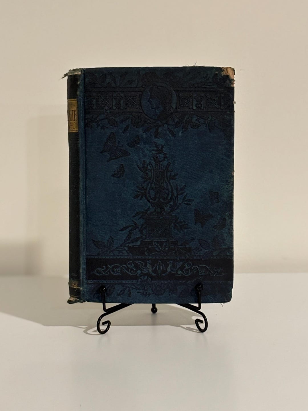 Victorian Era Poems & Plays of Oliver Goldsmith, 1890 Blue
