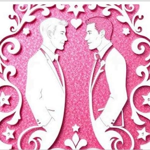Plantilla de invitación de boda GAY personalizable / Tarjeta de invitación de boda rústica imprimible / Diseño elegante de Canva para bodas del mismo sexo LGPT
