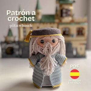 Wizard Dumbledore Amigurumi Crochet Pattern. Wizard Doll Pattern. PDF Pattern. Digital Download. See description.