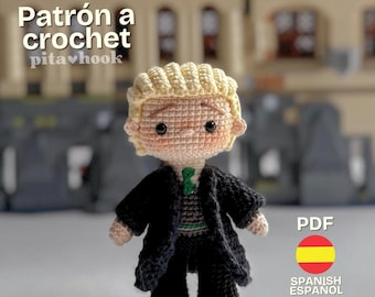 Draco Wizard Amigurumi Crochet Pattern. Wizard Doll Pattern. PDF Pattern. Digital Download. Read the description carefully.
