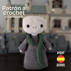 Voldemort Amigurumi Crochet Pattern. Wizard Doll Pattern. PDF Pattern. Digital Download. Read the description carefully.