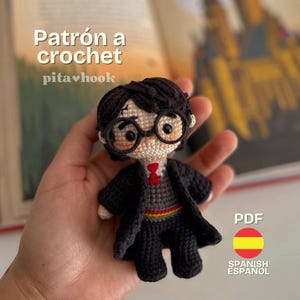 Wizard Harry Amigurumi Crochet Pattern. Wizard Doll Pattern. PDF Pattern. Digital Download. Read the description carefully.