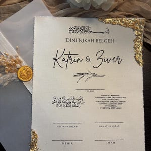 Nikah zertifikat | Wedding islamic | islamische Eheurkunde | Nikkah akdi