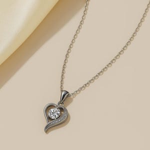 925 Sterling Silver 1 Carat Diamond Chain Necklaces for Women – Elegant, Dainty, and Stylish Jewelry for All Occasions
