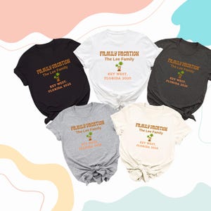 Chemise vacances en famille 2025, Chemise familiale personnalisée, T-shirts familiaux assortis, T-shirts vacances d&#39;été, Chemises vacances en famille