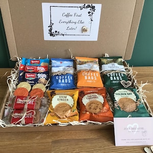 Cesta de regalo grande de lujo para amantes del café, obsequio con amor y abrazos