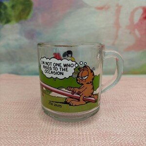 McDonald’s Garfield Characters Glass Mug 1978 Collectible