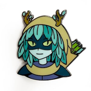 アドベンチャー タイム (F&C) - ハントレス ウィザード バスト - 暗闇で光る目が付いた 1.5 インチ ハード エナメル ピン!