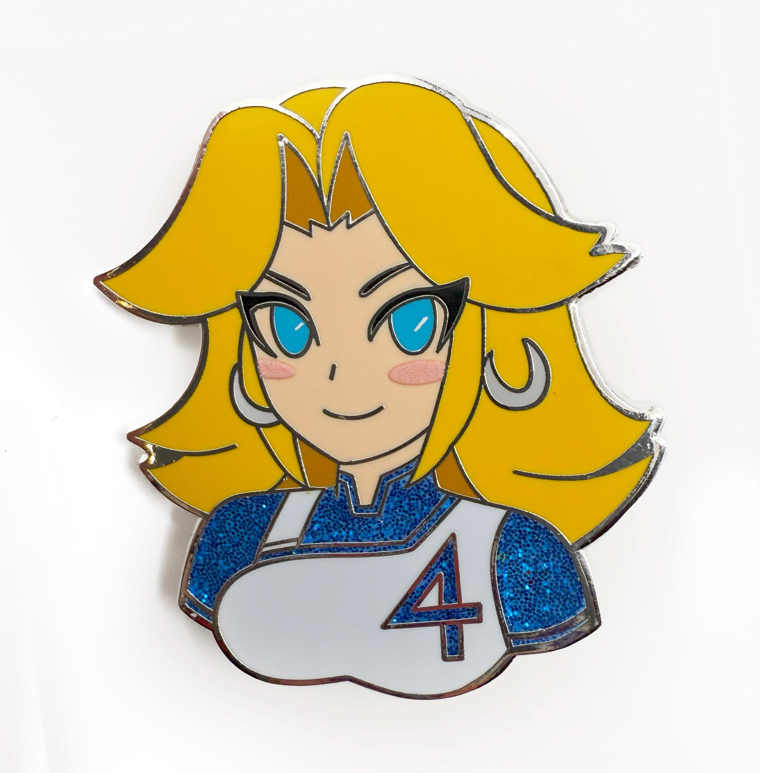 Marvel Rivals - Invisible Woman - 1.5" Hard Enamel Pin!