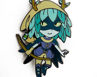 Adventure Time (F&C)- Huntress Wizard - 1.75" Hard Enamel Pin with Glow in the Dark Eyes!