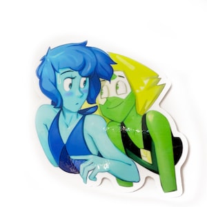 Steven Universe - Peridot and Lapis - 3&quot; Vinyl Sticker!