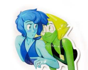 Steven Universe - Peridot and Lapis - 3" Vinyl Sticker!