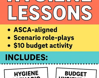 Grade 9 Hygiene Lessons | Teen Health & Social Skills Activities | Digital Counseling Resource