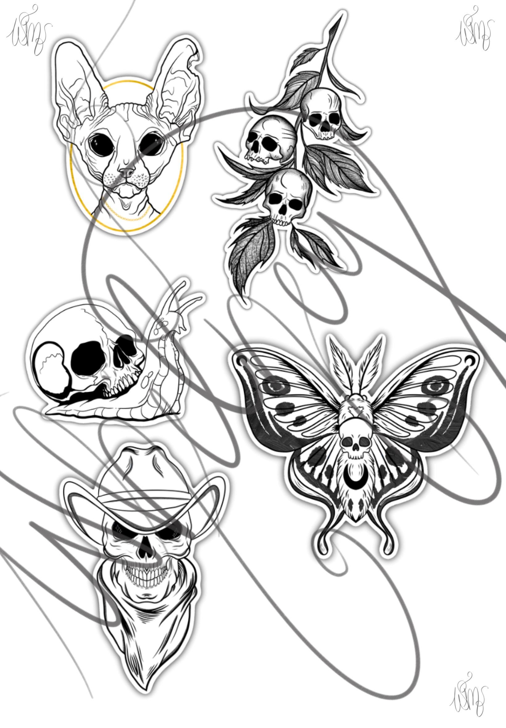 Sticker Kilonotes Goth-ish Goodnotes/kilonotes Stickers! - Etsy