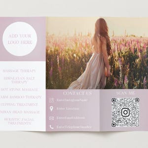 Massage Therapy Trifold Brochure Template