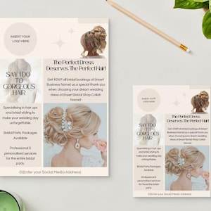 Bridal Hairstyling Collab Flyer Template