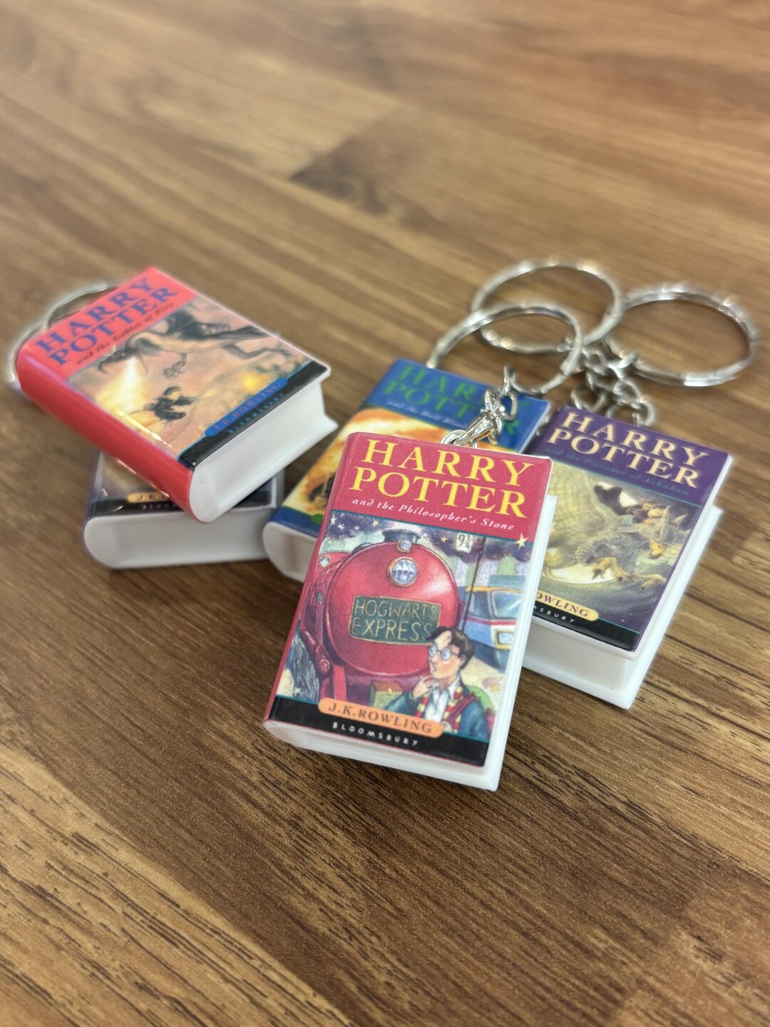 HP Book Keyrings Magic Wizard School // PLA Gloss Finish Solid Keychain ...